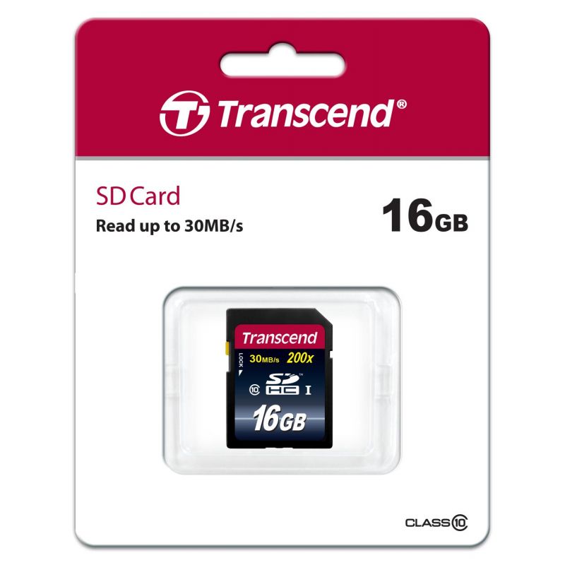 Карта памяти Transcend Premium SDHC 16Gb UHS-I Cl10, TS16GSDHC10