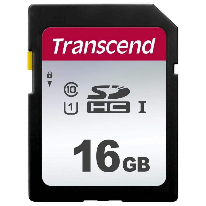 превью Карта памяти Transcend SDHC 16 Gb Class 10 (TS16GSDC300S)