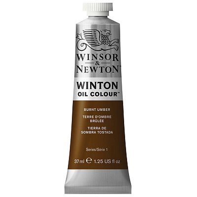 Краска масляная художественная Winsor&Newton «Winton», 37мл, туба, жженая умбра