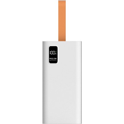 Внешний аккумулятор PERO PB10 60000 mAh, Li-Pol, output USB-C + 4USB-A, белый