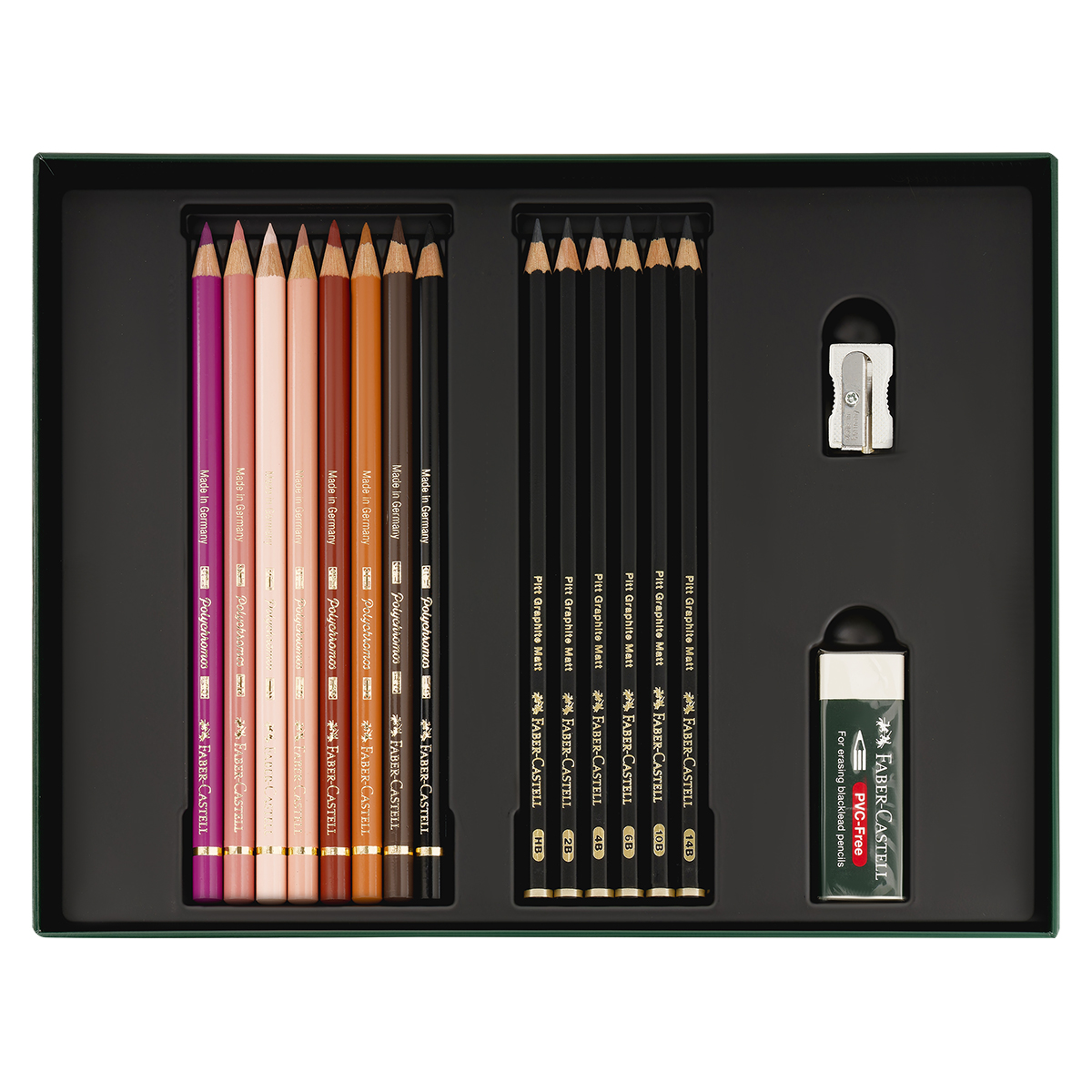 Набор художественных изделий Faber-Castell «Polychromos & Pitt Graphite Matt », 40 предметов, студийная коробка