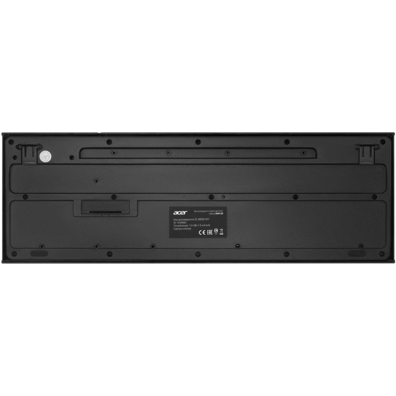 Набор клавиатура+мышь Acer OKR120 клав:black мышь:black USB//(ZL. KBDEE.007)