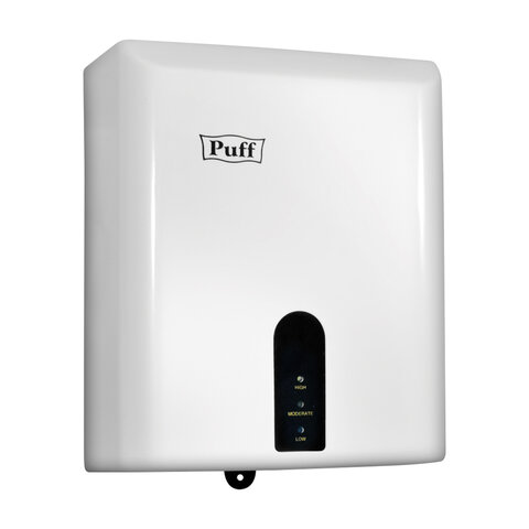 Сушилка для рук PUFF-8810, 1200 Вт, пластик, белая