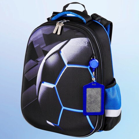 Ранец ЮНЛАНДИЯ EXTRA, с дополнительным объемом, «Soccer ball», 38×29х18 см