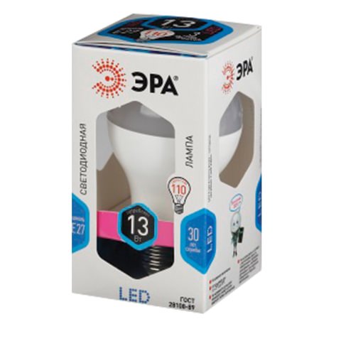 Лампа ЭРА LED smd A60/65-13W-840-E27 (6/30/1440)