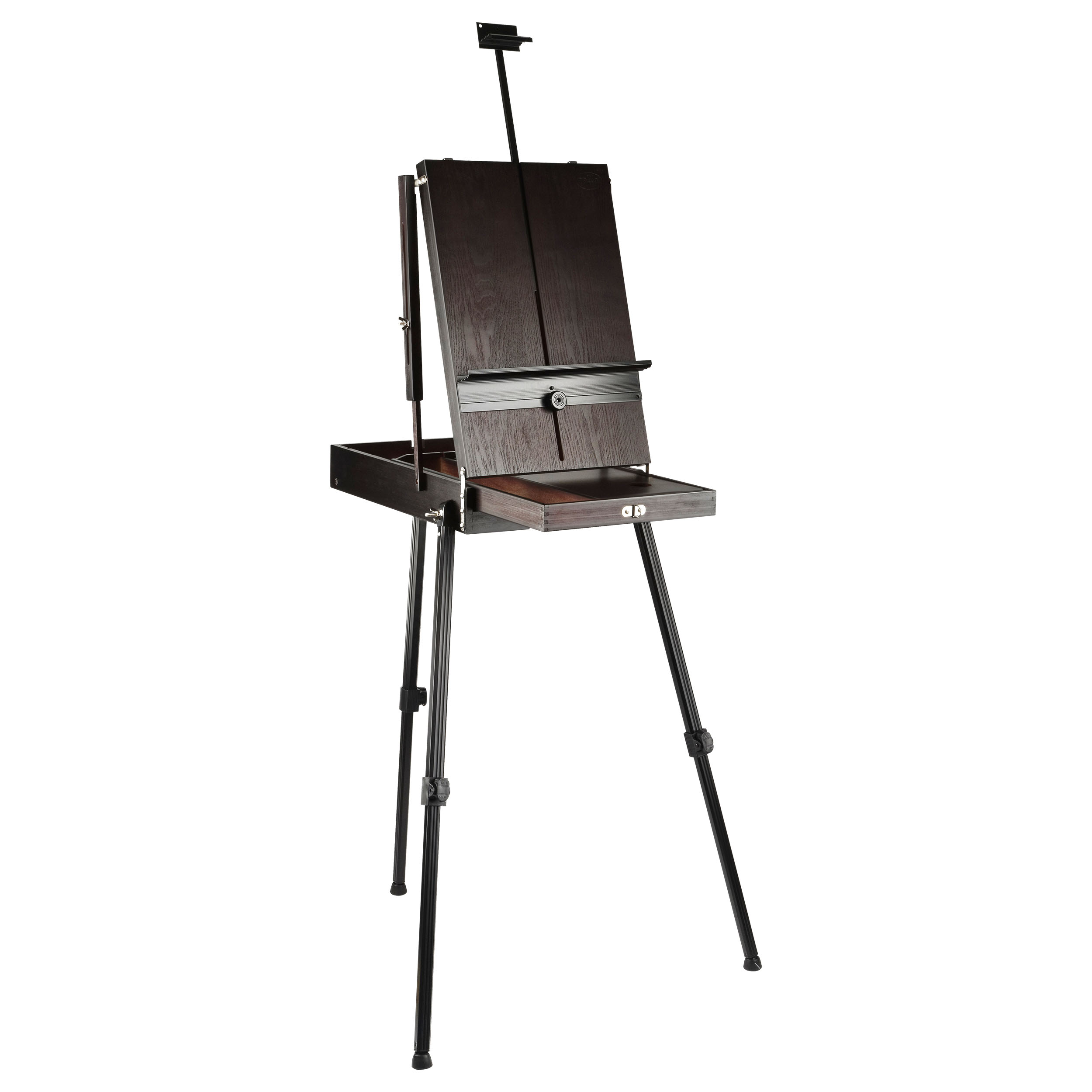 превью Этюдник напольный с ремнем и палитрой Гамма «Студия», 78×92×180см, сосна, коричневый