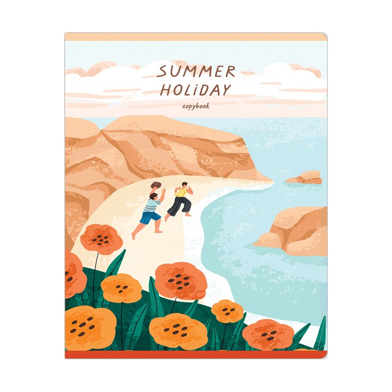Тетрадь 48л., А5, клетка Greenwich Line «Summer holidays», матовая ламинация, 70г/м2