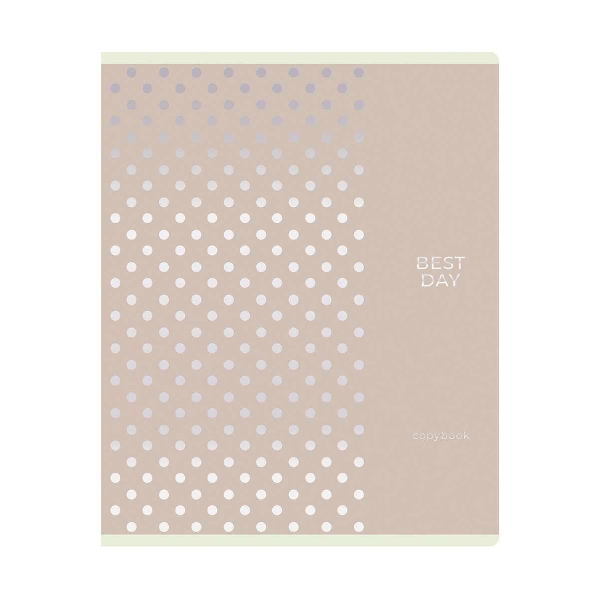 Тетрадь 60л., А5, клетка BG «Silver pattern», тиснение фольгой