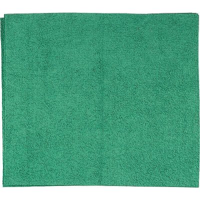 Салфетки хозяйственные Микрополимер микрофибра 40×35 см 310 г/кв. м зеленые 5 штук в упаковке