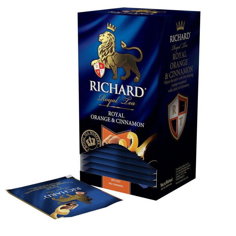 превью Чай Richard Royal Orange & Cinnamon черный 25 пакетиков
