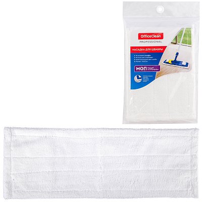 Насадка МОП для швабры OfficeClean Professional карманы/уши, 42×10см, микрофибра