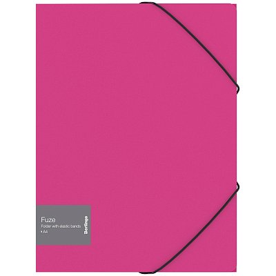 Папка на резинке Berlingo «Fuze» А4, 600мкм, розовая