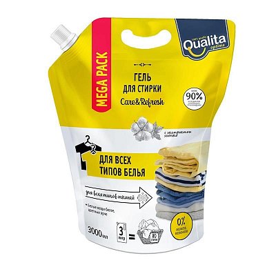 Гель для стирки Qualita универсальный 3 л