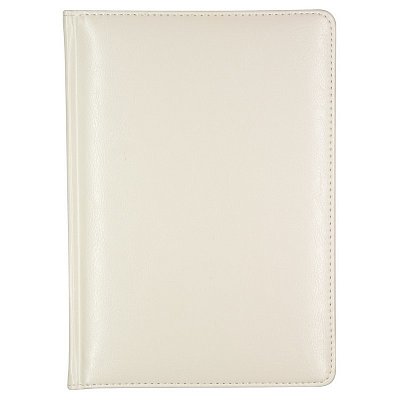 Ежедневник недатированный Альт Sidney Nebraska искусственная кожа А5 136 листов белый (золотистый обрез, 145×205 мм)