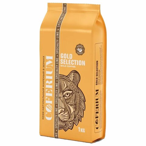 Кофе в зернах COFERIUM «GOLD SELECTION», 1000 г, вакуумная упаковка