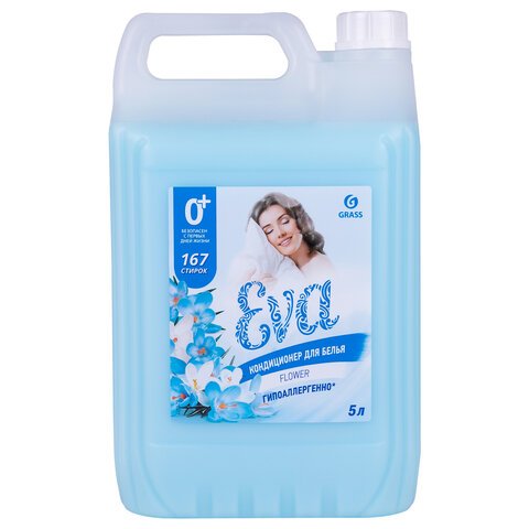 превью Кондиционер-ополаскиватель для белья 5 л GRASS «EVA» flower, концентрированный
