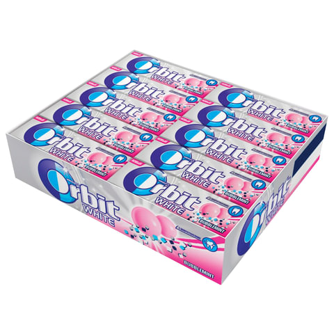 Жевательная резинка ORBIT (Орбит) «Белоснежный» Bubblemint, 10 подушечек, 13.6 г