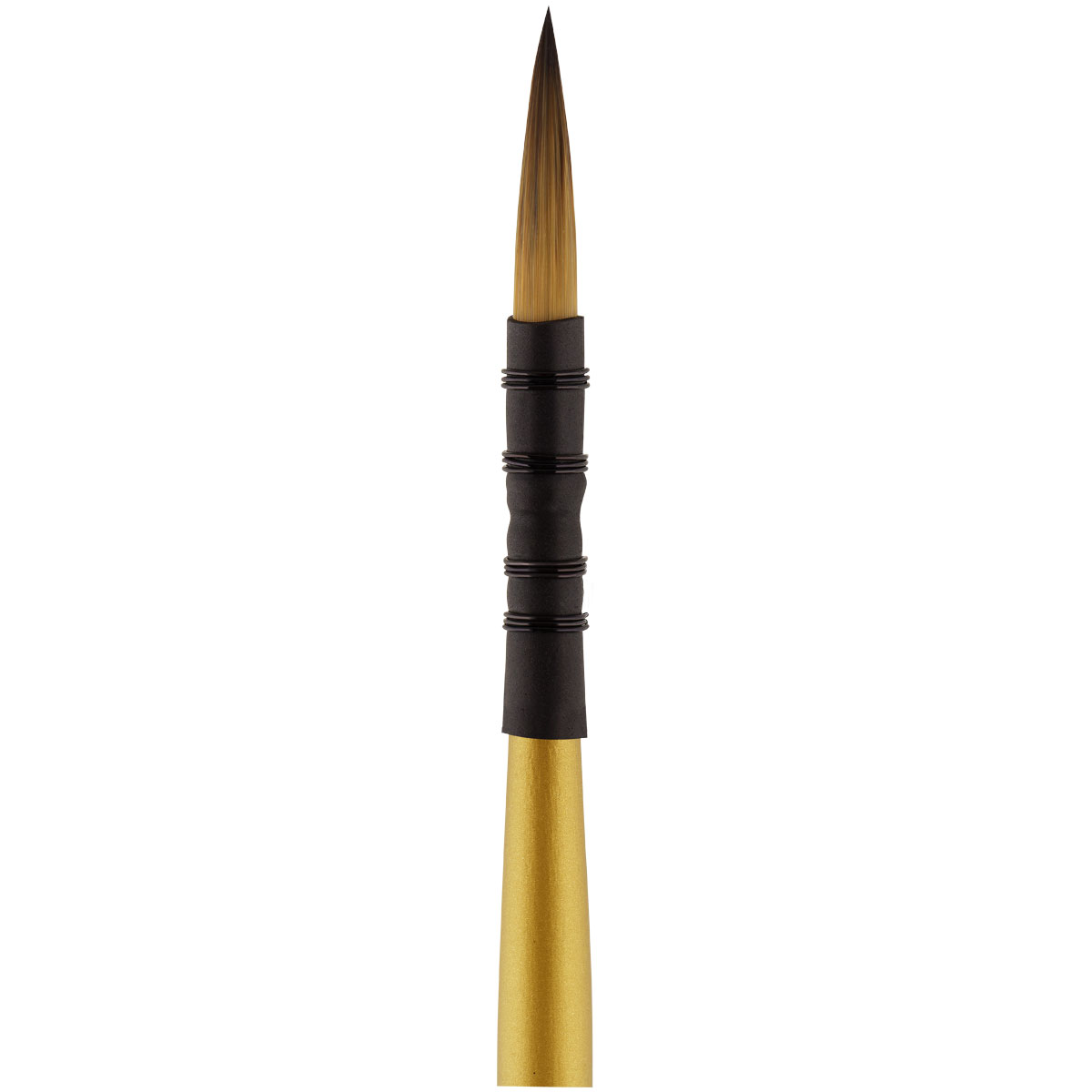 Кисть художественная синтетика Гамма «GOLD BRUSH», круглая №4, французское крепление, короткая ручка