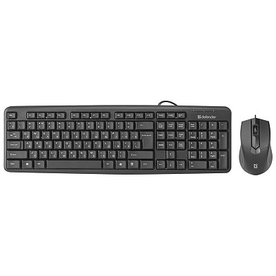 Комплект проводной клавиатура + мышь Defender «C-270», черный