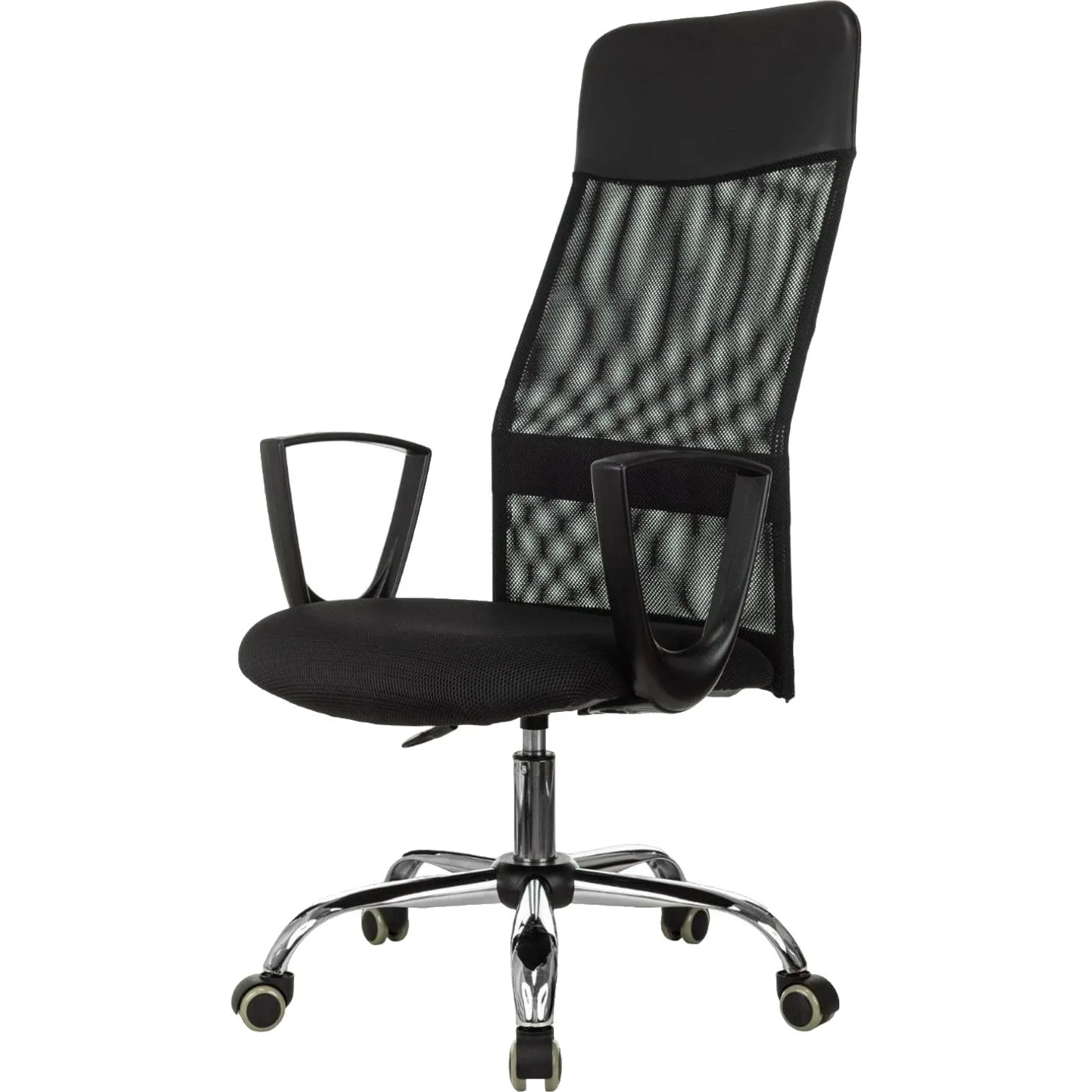 Кресло для руководителя Easy Chair 510 TW чёрное (ткань/сетка/экокожа, металл)