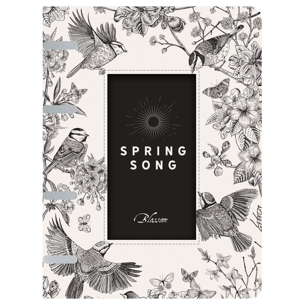 превью Тетрадь на кольцах А5, 80л. ЛАЙТ, кожзам, Greenwich Line «Spring song», тон. блок