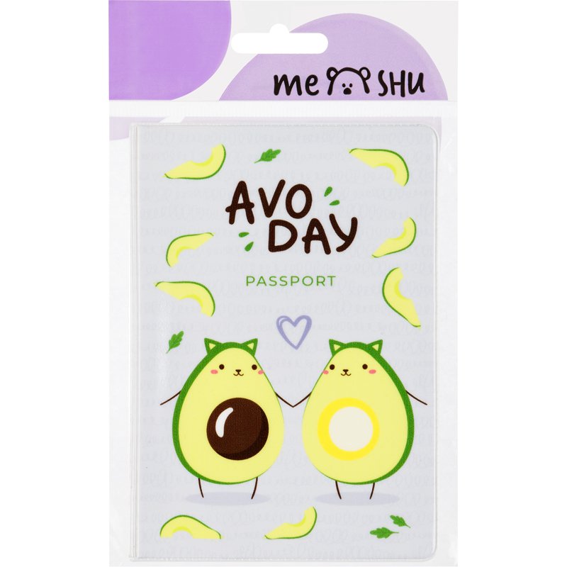 Обложка для паспорта MESHU «AvoDay», ПВХ, 2 кармана