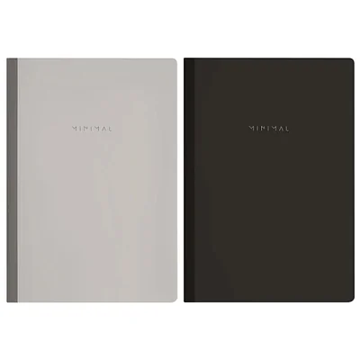 Тетрадь А4 96 л. BRAUBERG, на сшивке с корешком, клетка, обложка картон, «Minimal Classic»