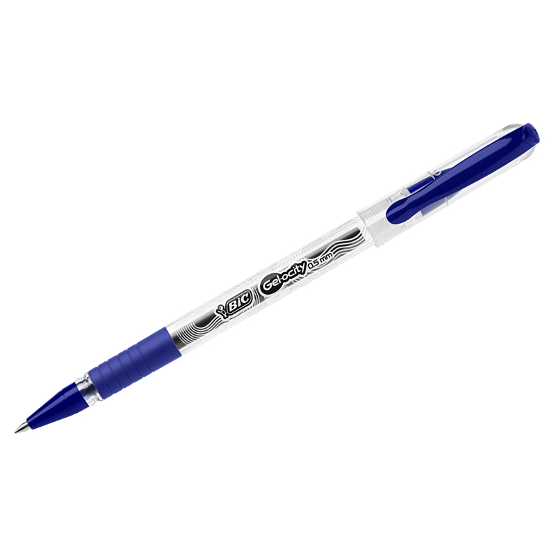 Ручка гелевая Bic Gelocity Stic синяя (толщина линии письма 0.27мм)