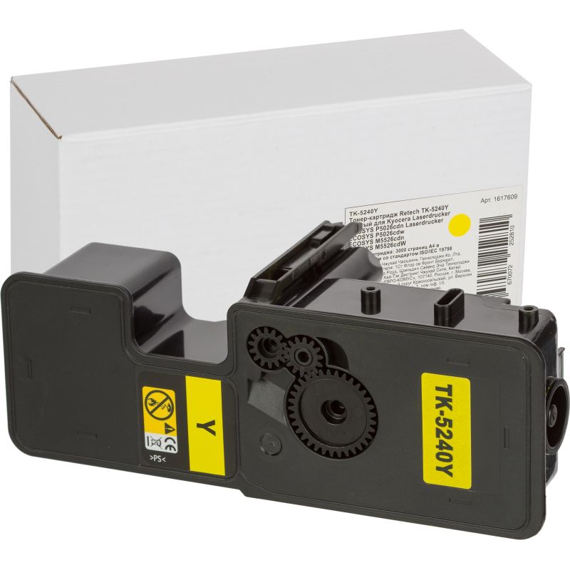 превью Тонер-картридж Retech TK-5240Y жел. для Kyocera ECOSYS M5526