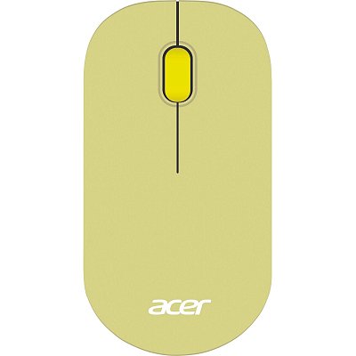Мышь компьютерная Acer OMR205 оптич./1200dpi/беспроводн/USB/зеленый/желтый