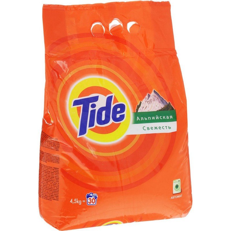 превью Стиральный порошок-автомат 4.5 кг, TIDE (Тайд) «Альпийская свежесть»