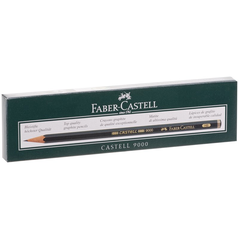 Карандаш ч/г Faber-Castell «Castell 9000» HB, заточен. 
