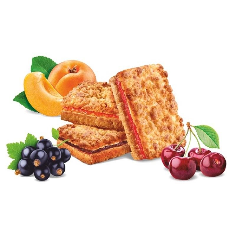Печенье сдобное Снежка Сдобные палочки с малиновым джемом 2 кг
