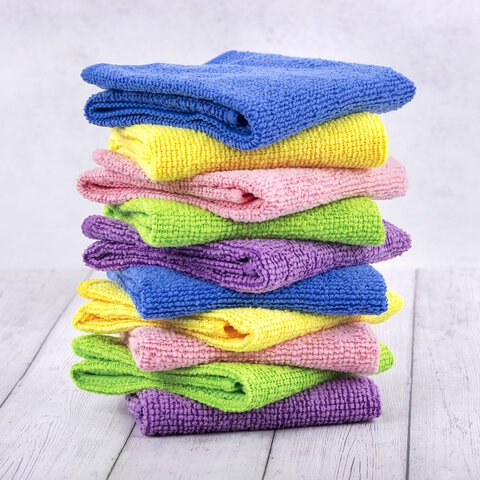 Салфетка из микрофибры 30×30 см «MULTI COLOUR ECONOMY PACK 10»КОМПЛЕКТ 10 шт. LAIMA HOME607794