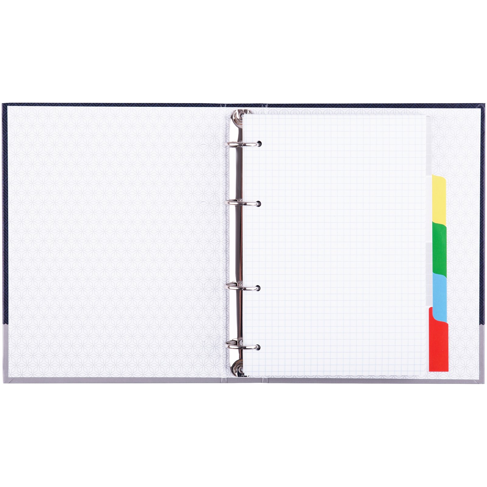 Тетрадь на кольцах А5, 240л., 7БЦ, ArtSpace «Моноколор. Notebook», с 4 разд., глянцевая ламинация