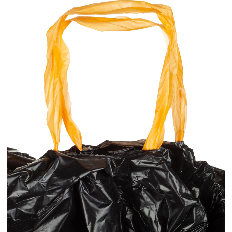 Мешки для мусора ПВД 35л 25мкм 10шт/рул черн50×58см, Стандарт, с завязк
