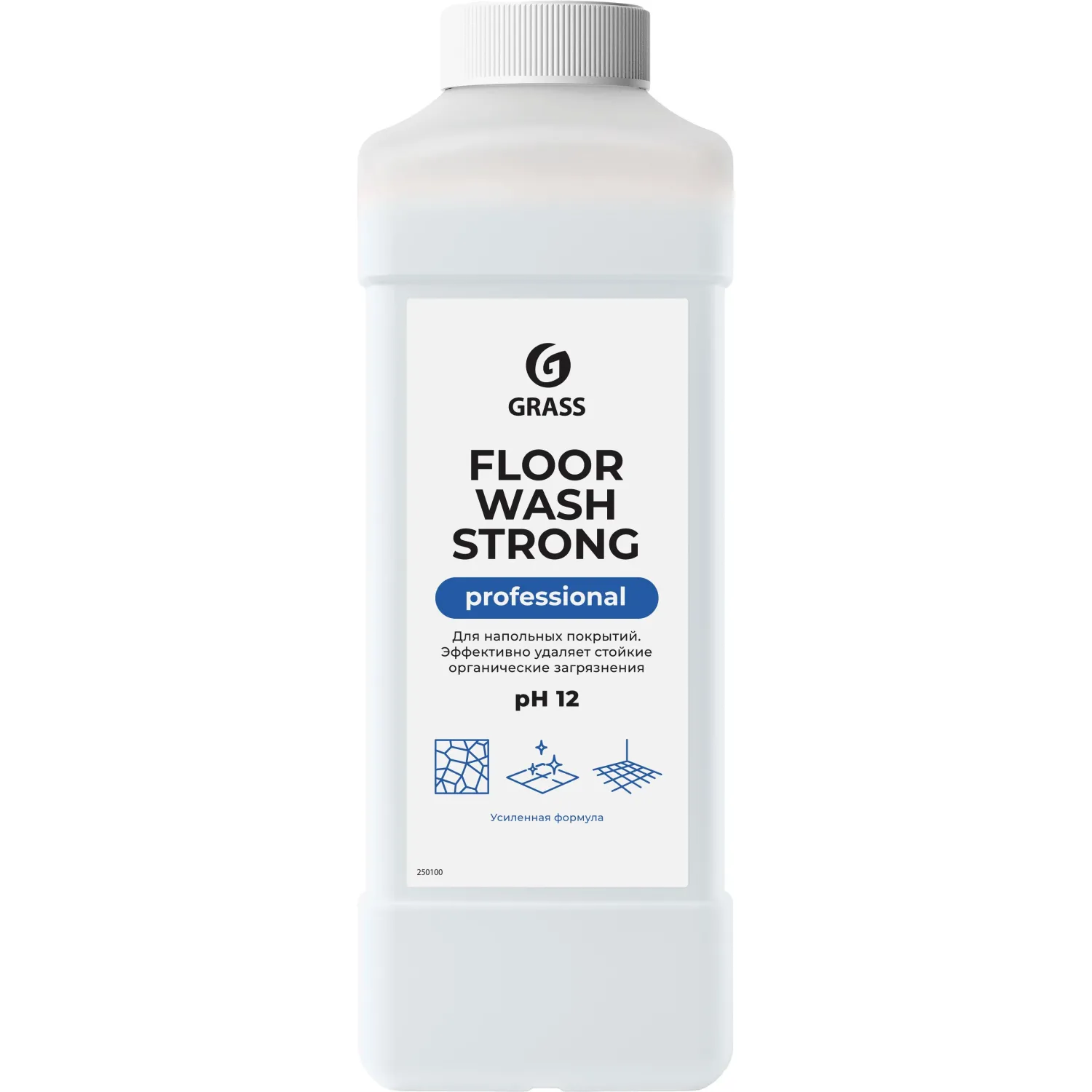 превью Средство для машинной и ручной мойки водостойких полов Grass Floor Wash Strong 1 л (концентрат)