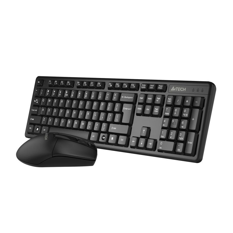 Набор клавиатура+мышь A4Tech (3330N) клав:черный мышь:черный USB беспроводн
