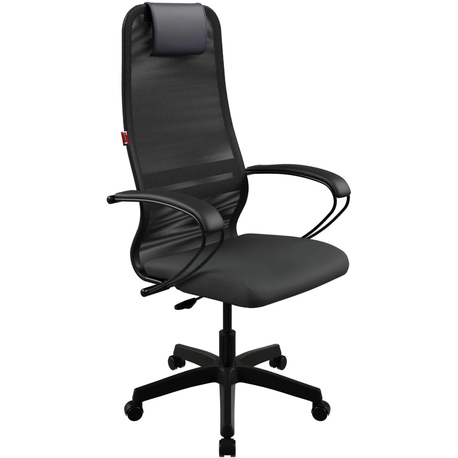 превью Кресло для руководителя Easy Chair 675 TTW (SU-B-8)/подл.130/осн.005 чёрное (сетка/ткань, пластик)