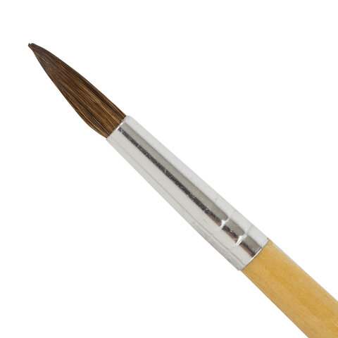 Кисть BRAUBERG, из ворса пони, круглая, № 6