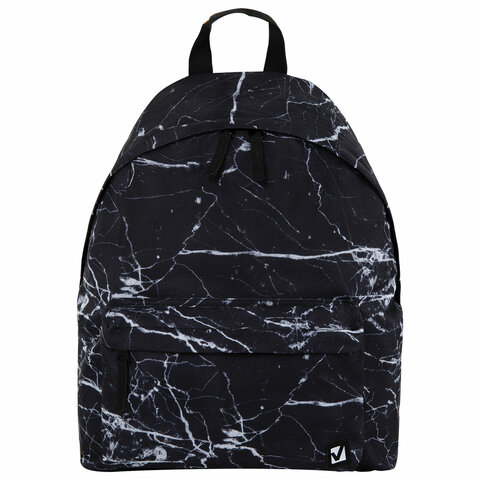 Рюкзак BRAUBERG универсальный, сити-формат, «Black marble», 20 литров, 41×32х14 см