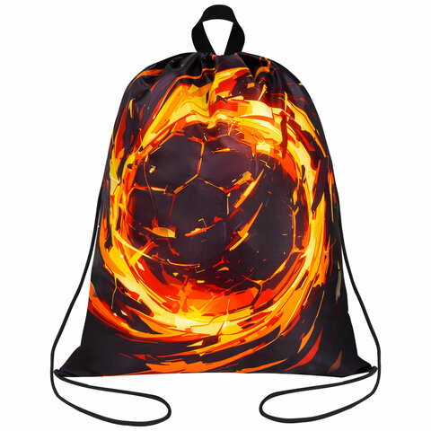 превью Мешок для обуви BRAUBERG KIDS, с петлей, 42×34 см, «Fire split»