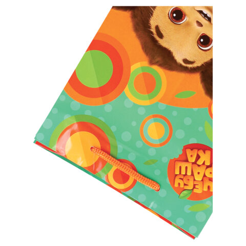 Пакет подарочный (1 штука) 18×23х10 см, «Милый Чебурашка»