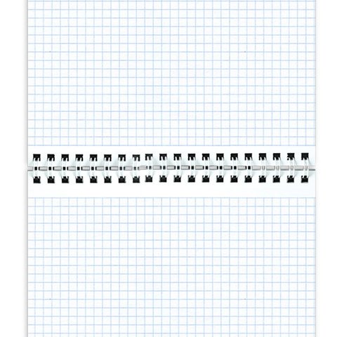 Блокнот БОЛЬШОЙ ФОРМАТ (200×290 мм) А4, 80 л., гребень, картон, жесткая подложка, клетка, ОФИСМАГ, красный