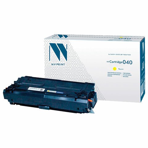 превью Картридж лазерный NV PRINT (NV-040Y) для Canon i-SENSYS LBP 710Cx/712Cx, желтый, ресурс 5400 страниц