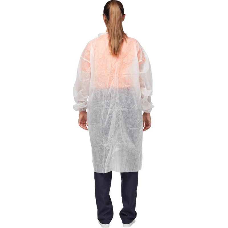 Халат на кнопках (30 гр) XXXL белый (10 шт/упак)