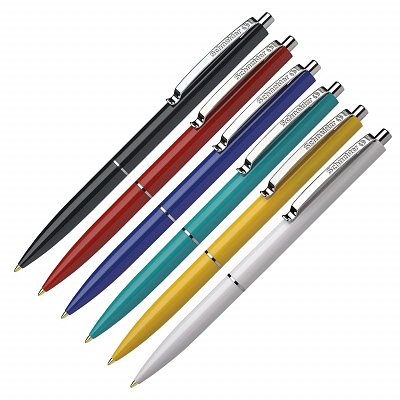 Ручка шариковая Schneider K15 цвет чернил синий цвет корпуса ассорти