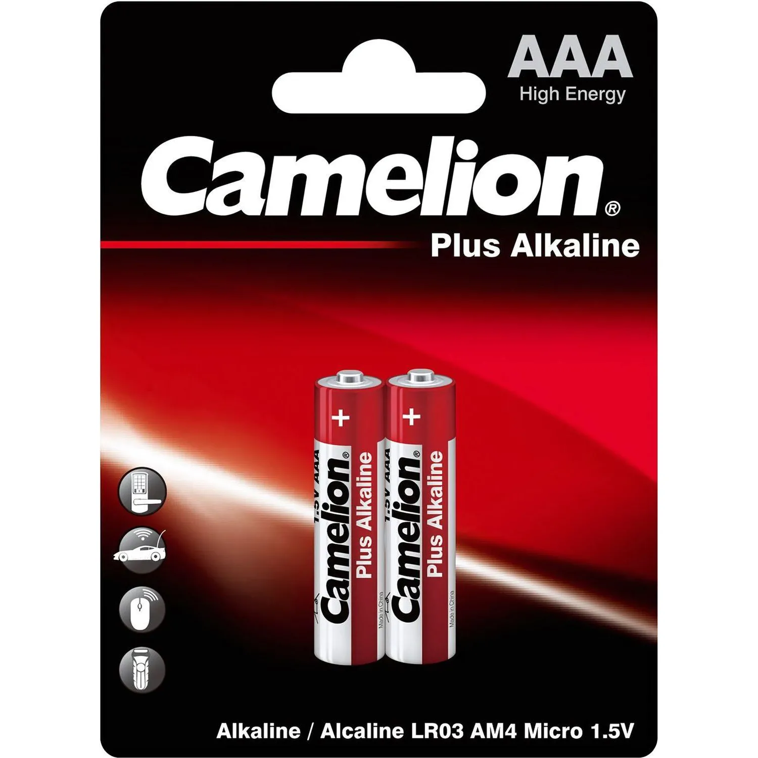 превью Батарейка ААА мизинчиковая Camelion Plus Alkaline (2 штуки в упаковке)