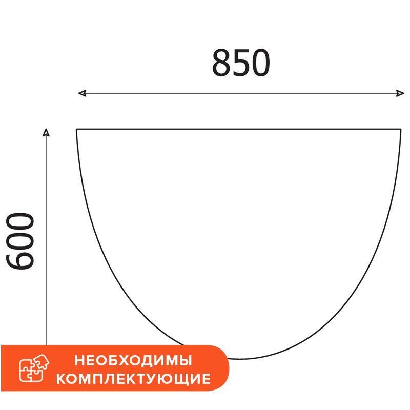 Приставка большая Easy One (груша ароза, 850×600×22)