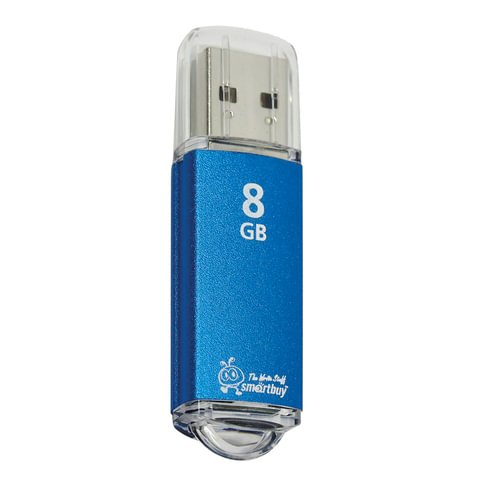 превью Флеш-память SmartBuy V-Cut 8Gb USB2.0 голубая